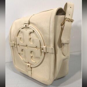 Women’s Tory Burch Cream Leather Crossbody Bag